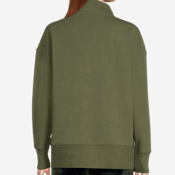 NWT Time and Tru Women's Long Sleeve Olive Green Placket Pullover size S (4-6) - Picture 2 of 7